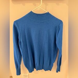 Blue Knit Sweater (Turtle Neck)